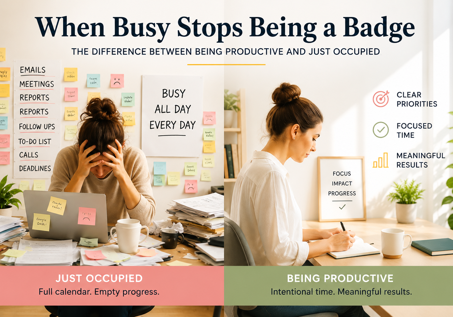 Busy vs productive