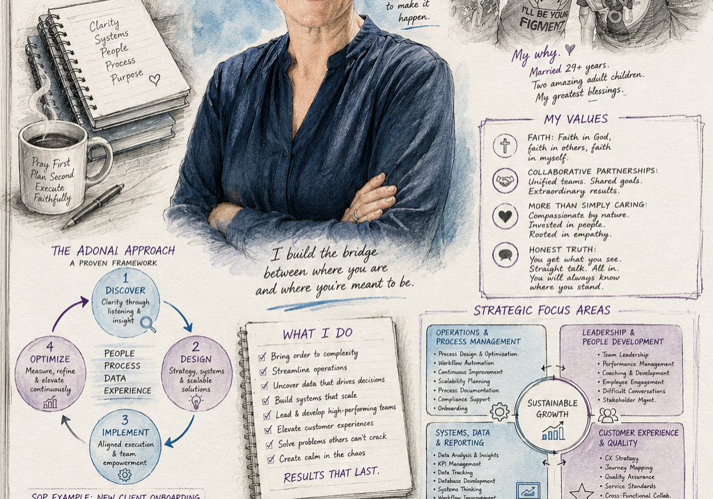 Sketch Image - 25 years - with personal traits